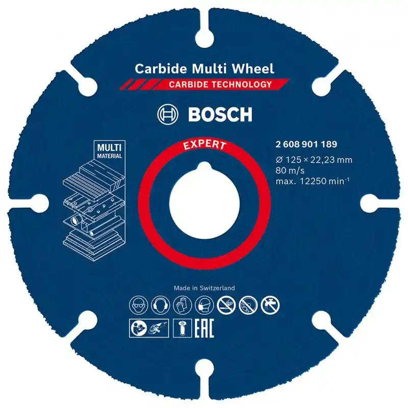Günstig BOSCH EXPERT Carbide Multi Wheel Trennscheibe, 125 mm, 22,23 mm 2608901189