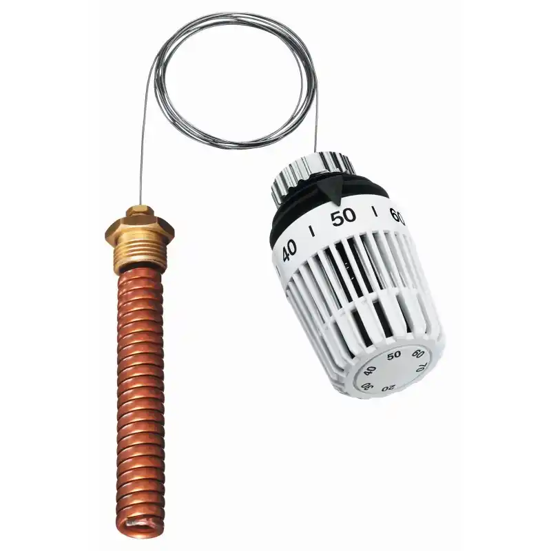 Beliebt HEIMEIER Thermostatkopf K mit Wendeltauchfühler R1/2 x 128 mm / 2m 6672-00.500