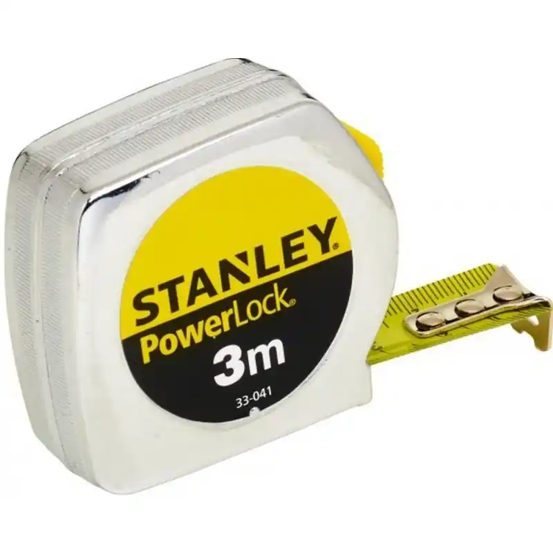Stanley 1-33-041 PowerLock Bandmaß Kunststoff 3m/19mm Neu Im Sortiment
