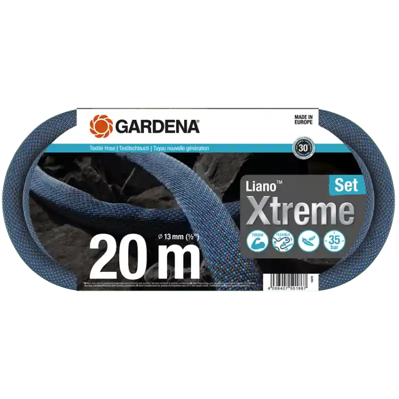 Gardena Liano Xtreme Textilschlauch (1/2"), 20 m Set 18470-20 Kracherpreis