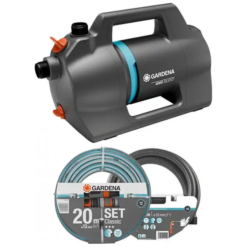 Gardena Silent 4100 Gartenpumpe set (4100 l/h / 500 W) 9051-20 Nur Heute