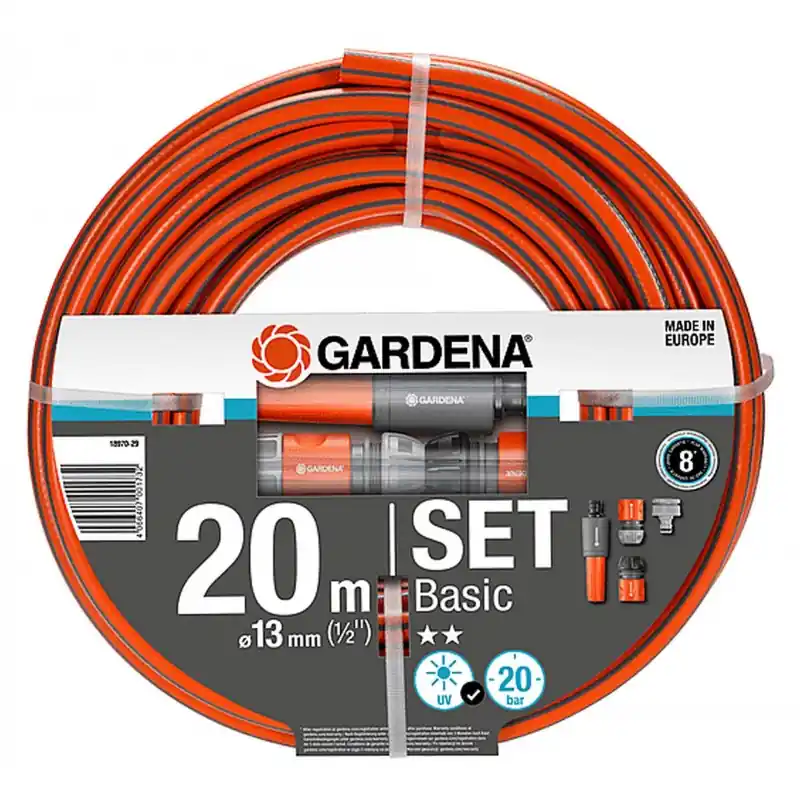 Günstig Gardena Basic Schlauch Set 13 mm (1/2"), 20m 18970-29