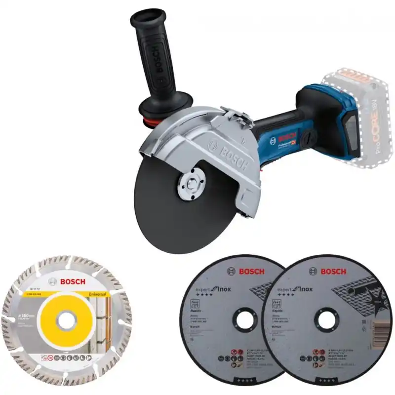 BOSCH GWS 18V-180 PC PROFESSIONAL Akku-Winkelschleifer 06019H6E01 Sichere Zahlung