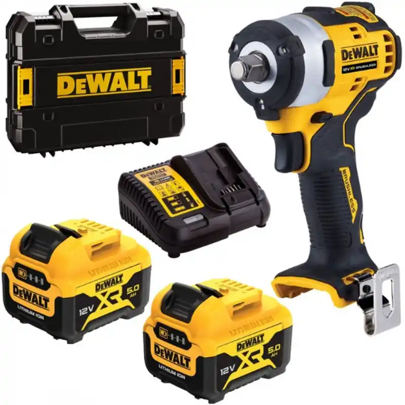 DeWALT DCF901P2-QW Akku-Schlagschrauber 1/2" (340Nm/12V/2x5,0Ah) Tstak Nur Heute