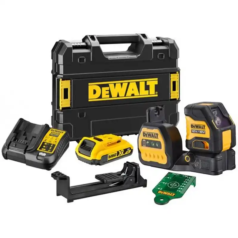 DeWALT DCE088D1G18-QW Kreuzlinien-Laser grün (18V/1x2,0Ah) Tstak Jetzt Kaufen