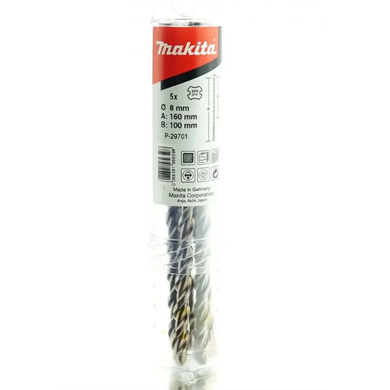 Sale Makita P-29701 Hammerbohrer SDS-4-Plus 8 x 160 mm 5er Pack