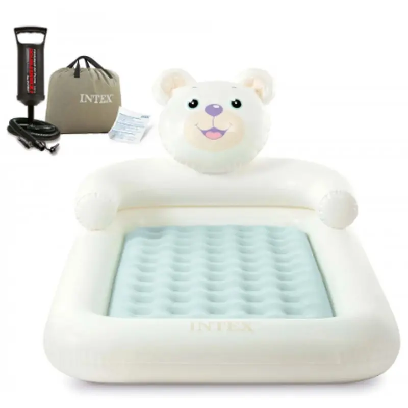 INTEX Luftbett BaerKidz mit Handpumpe, 3-6 Jahre 66814NP Zertifiziert