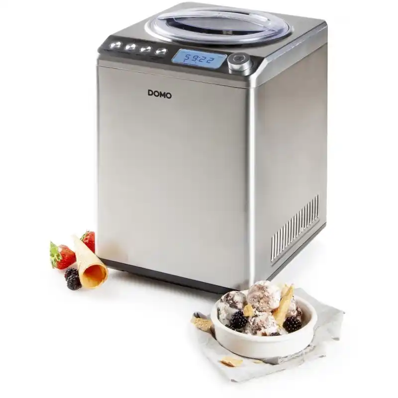 DOMO Eismaschine mit Kompressor 2,5l/250W DO9232I Günstig