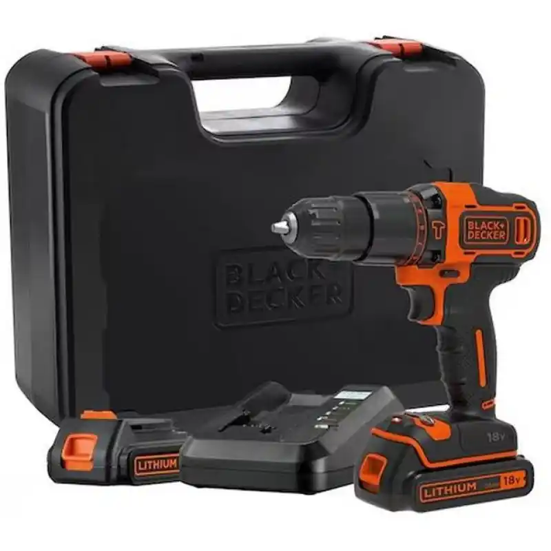 Black Decker BDCHD18K1B2-QW Akku-Schlagbohrschrauber (40Nm/18V/2x2,0Ah), Koffer Angebot