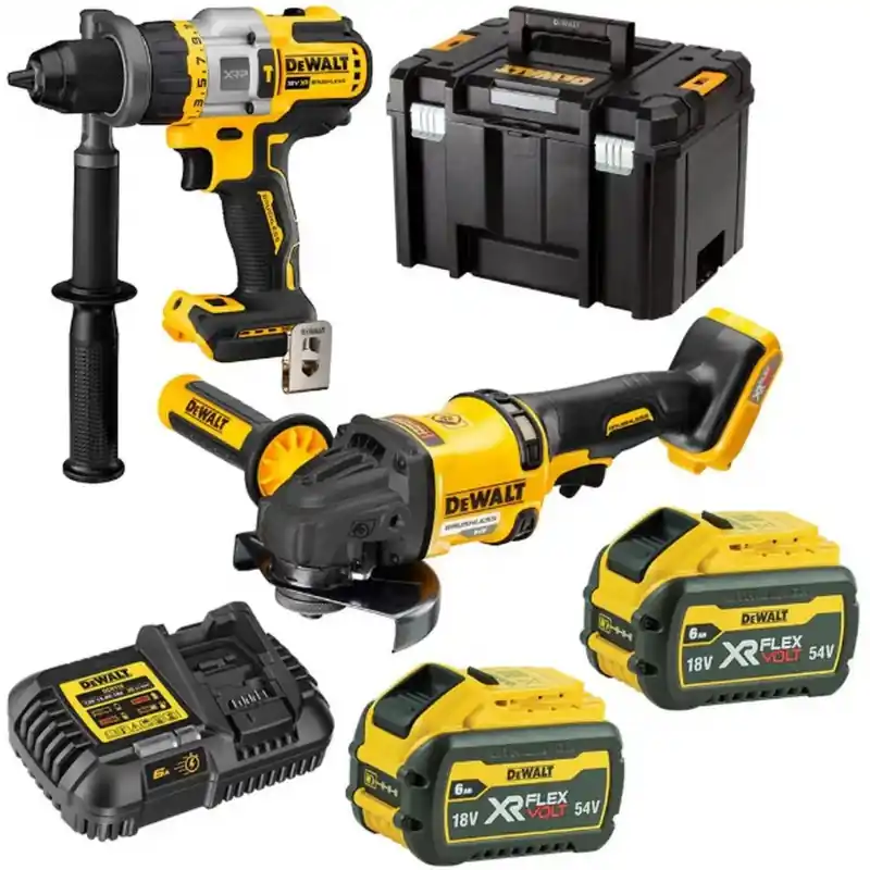 Top-Preis DeWALT DCK2016T2T-QW Akku-Kombopack DCD999 + DCG418+(18 V/2x6,0 Ah/Ladegerät DCB115)T-stak
