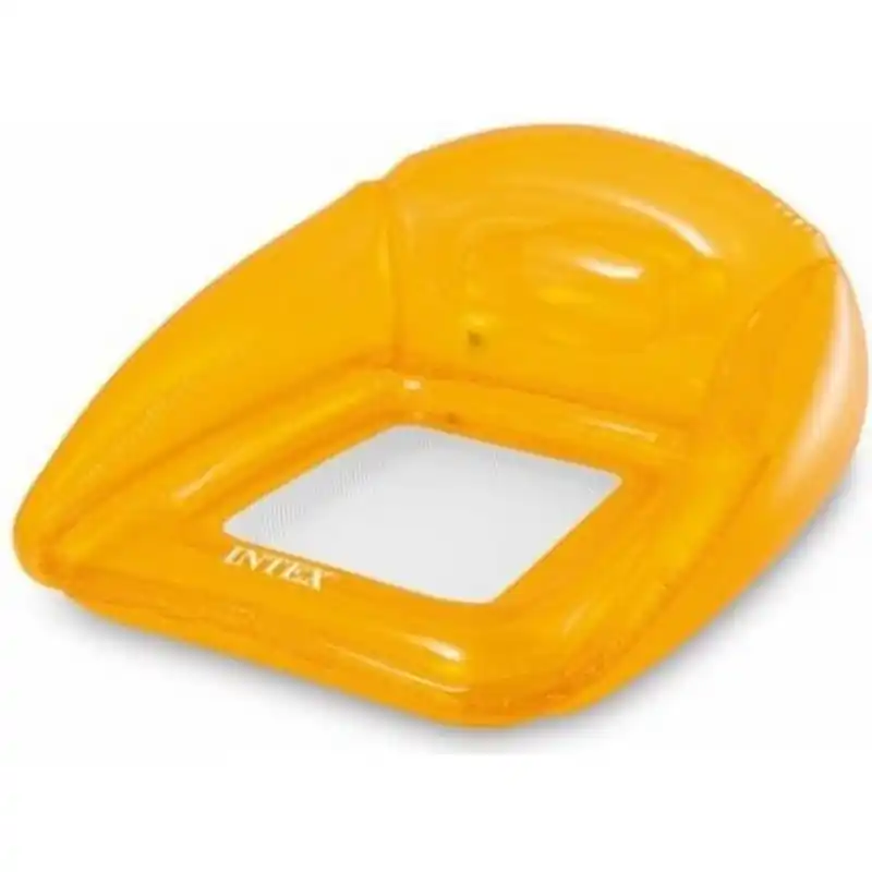 INTEX Luftmatratze Transparente Lounges orange 56802NP Preiswert