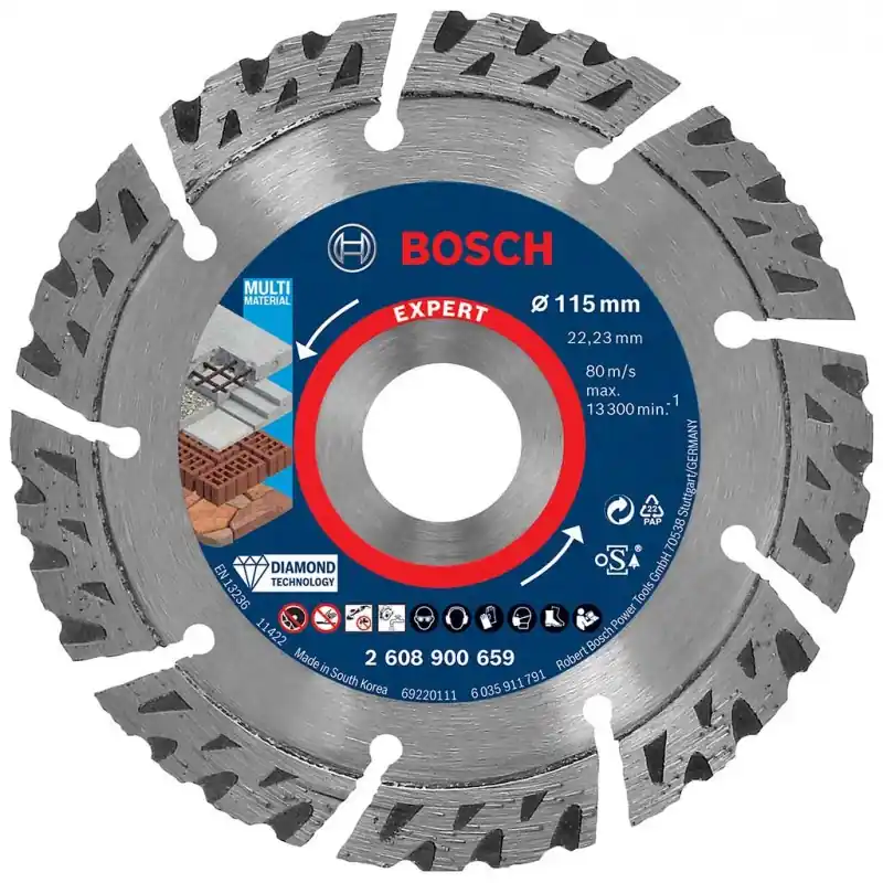 BOSCH EXPERT MultiMaterial Diamanttrennscheiben, 115 x 22,23 x 2,2 x 12 mm 2608900659 Schneller Versand