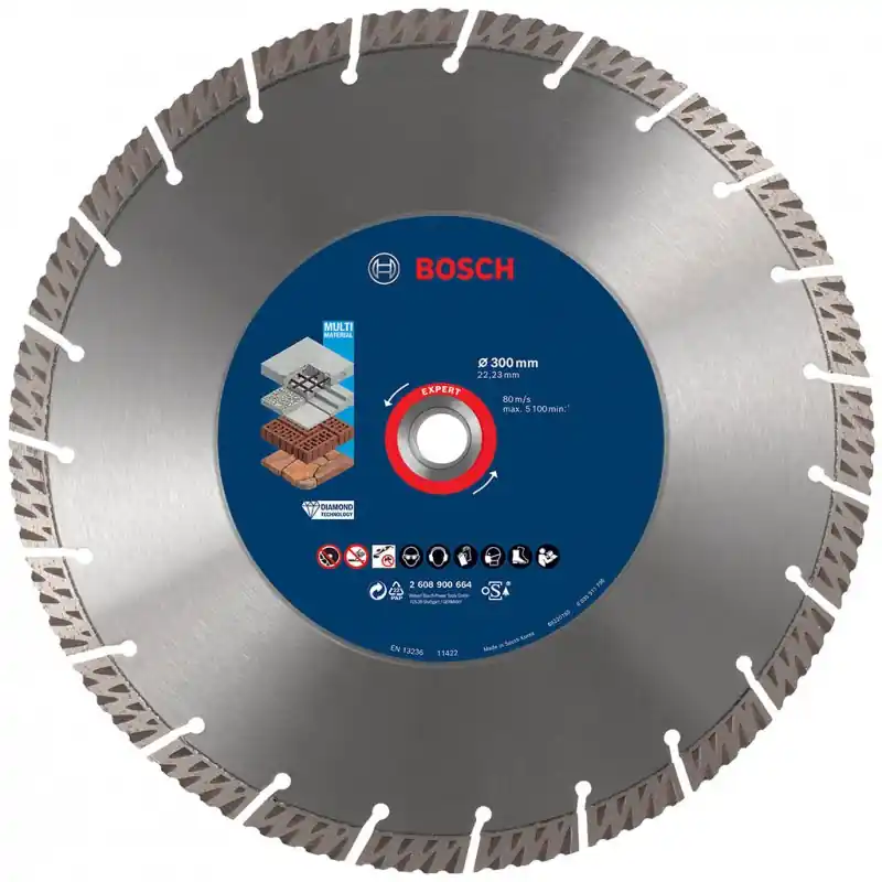Highlight BOSCH EXPERT MultiMaterial Diamanttrennscheiben, 300 x 22,23 x 2,8 x 15 mm 2608900664