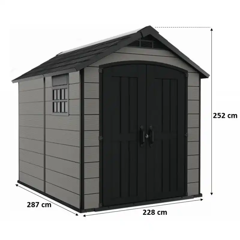 Mega-Angebot KETER PREMIER 759 Kunststoffgerätehaus, 228 x 287 x 252 cm 17212350