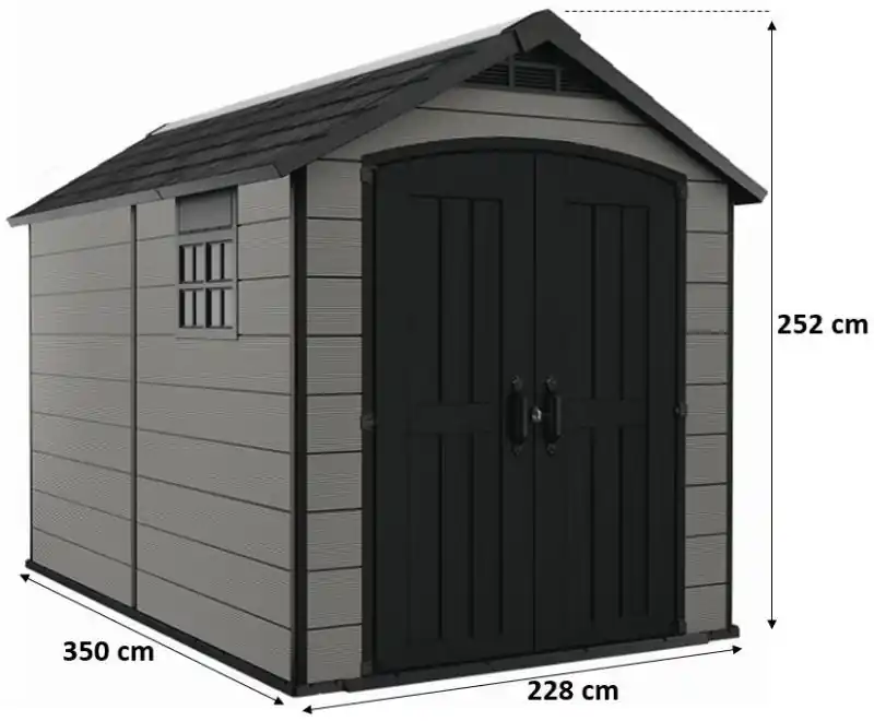 Top-Preis KETER PREMIER 7511 Kunststoffgerätehaus, 228 x 350 x 252 cm 17212373