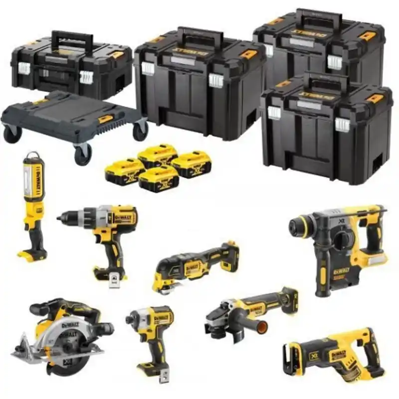 Nur Für Kurze Zeit DeWALT DCK853P4T (DCH273+DCD996+DCG405+DCF887+DCS570+DCS367+DCS355+DCL050+4x5,0Ah)Tstak