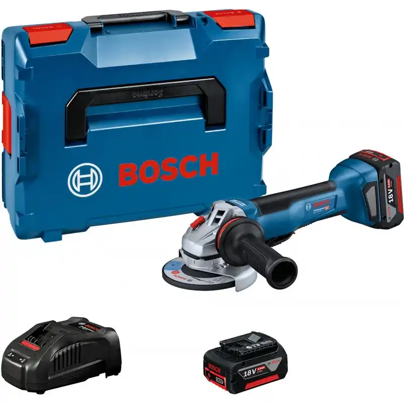 Nur Heute BOSCH GWS 18V-10 P PROFESSIOANL Akku Winkelschleifer, 2x 5,0Ah, L-BOXX 06019J4101
