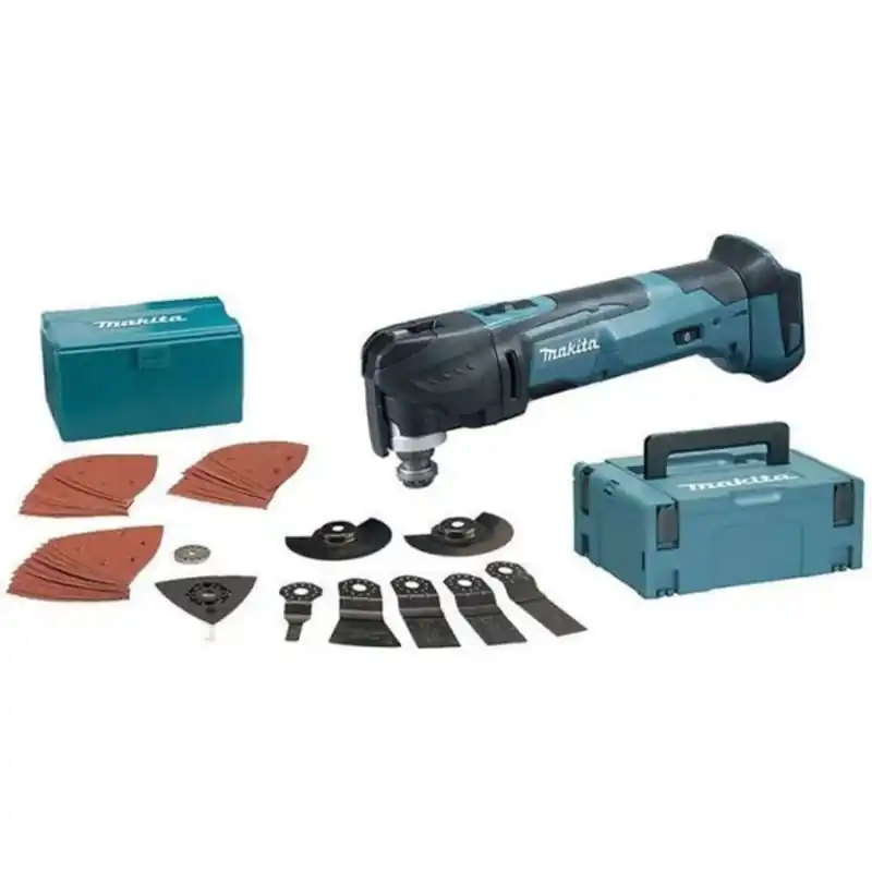 Super-Preis Makita DTM51ZJX2 Akku-Multifunktionswerkzeug 18V + Zubehör 39 tlg. Makpac