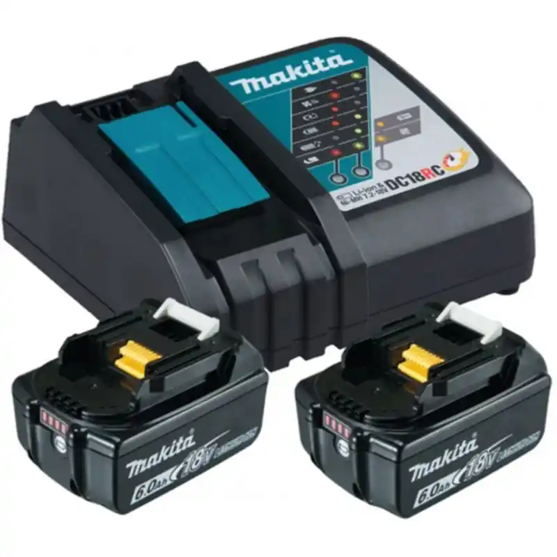 Makita 199480-6 Power Source Kit DC18RC mit 2x 18V/6,0Ah Markenware