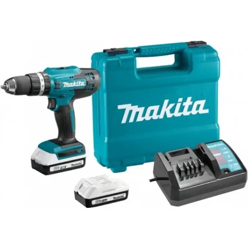 Makita HP488DWAE Schlagbohrschrauber Li-ion (18V/2x2,0Ah) Koffer Top-Seller