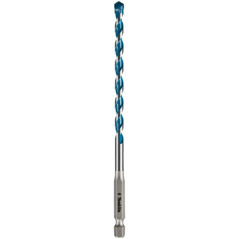 Makita E-14990 Hartmetall Mehrzweckbohrer 1 Stück 6mm Gesamtlänge 150mm 1/4" (6.3 mm) Meistverkauft