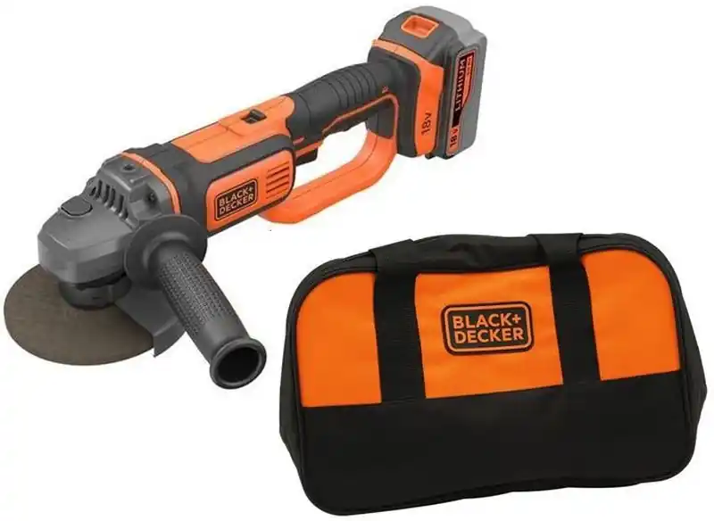 Black Decker BCG720M1-QW Akku Winkelschleifer (125mm/18V/1x4,0Ah), Tasche Billig