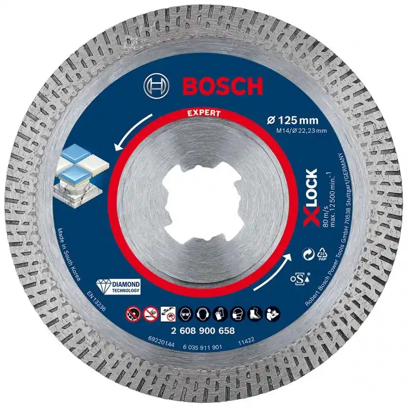 Nur Heute BOSCH EXPERT HardCeramic X-LOCK Diamanttrennscheiben, 125 x 22.23 x 1.4 x 10 mm 2608900658