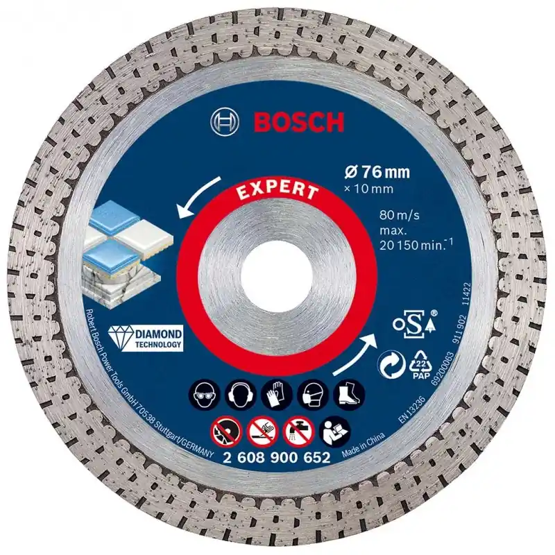 Begrenztes Angebot BOSCH EXPERT HardCeramic 76 mm Diamanttrennscheiben 76 x 1,5 x 10 mm 2608900652