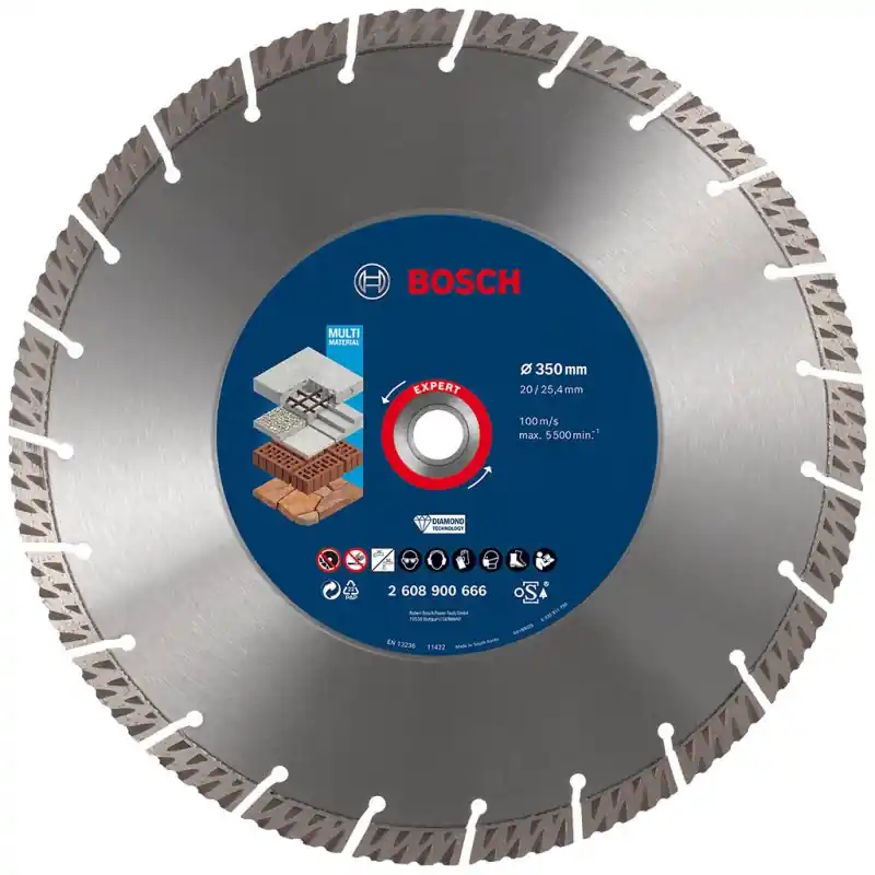 Top-Angebot BOSCH EXPERT MultiMaterial Diamanttrennscheiben, 350 x 20/25,40 x 3,3 x 15 mm 2608900666