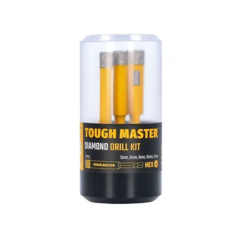 Mega-Angebot Tough Master TM-DDK5 Diamantbohrer-Set 5 mm, 6 mm, 8 mm, 10 mm , 12 mm, 5-teilig