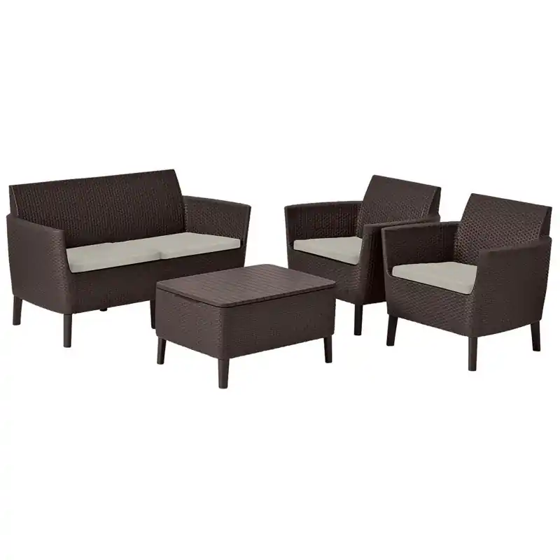 Kracherpreis KETER SALEMO Lounge-Set, braun/beige 17206003