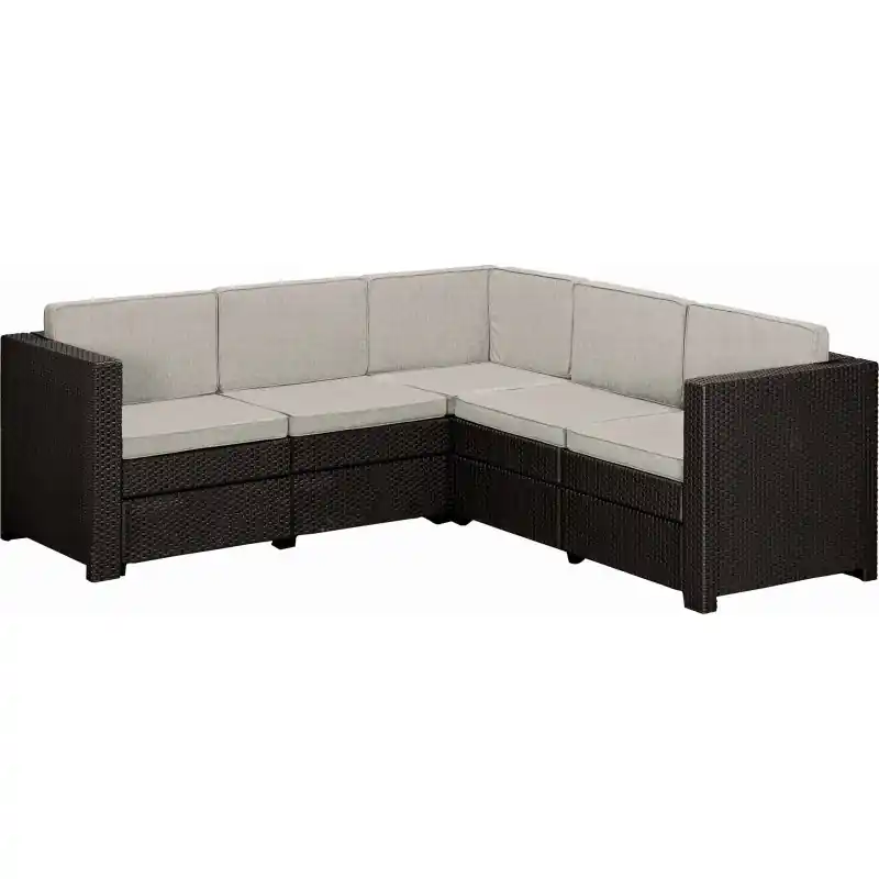 KETER PROVENCE Loungeecke, 194 x 194 x 77 cm, braun/beige 17209115 Letzte Chance