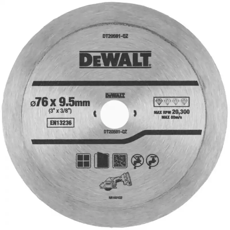 Rabatt DeWALT DT20591 Fliesen-Diamanttrennscheibe 76mm