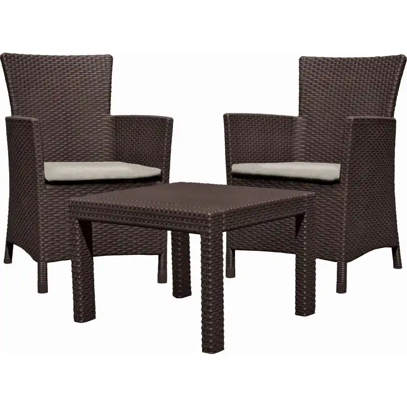 ALLIBERT ROSARIO Balkon-Set, braun/beige 17200030 Finale Aktion