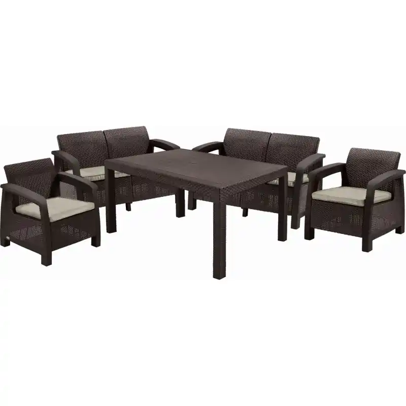 Garantierte Lieferung KETER BAHAMAS FIESTA Lounge-Set, braun/beige 17205477