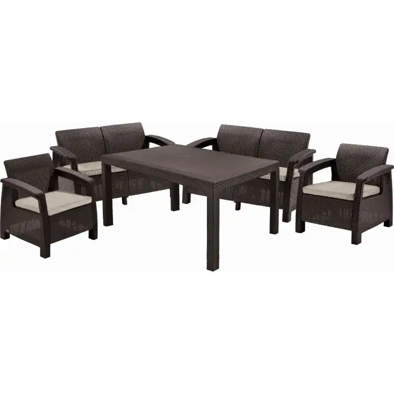 Jetzt Bestellen KETER CORFU FIESTA Lounge-Set, braun/beige 17198008
