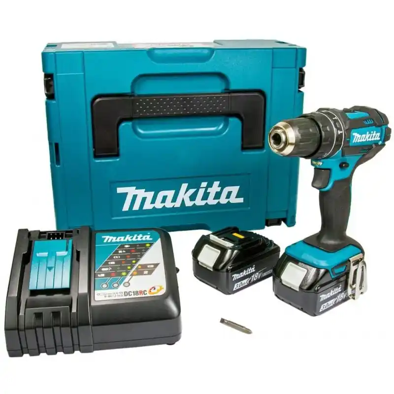 Makita DHP482RFJ Akku-Schlagbohrschrauber (62Nm/18V/2x3,0Ah) Makpac Sonderangebot