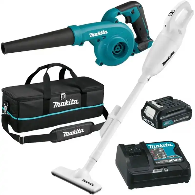 Echt Makita CLX245SAX1 Akku-Kombi-Kit UB100 + CL108FDZW (12V/1x2,0Ah) Tasche