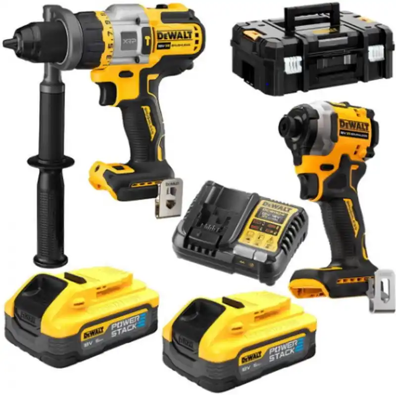 Versand Am Gleichen Tag DeWALT DCK2052H2T-QW Zwilling Set (DCD999+DCF850+DCB115+2x5,0Ah PowerStack) Tstak