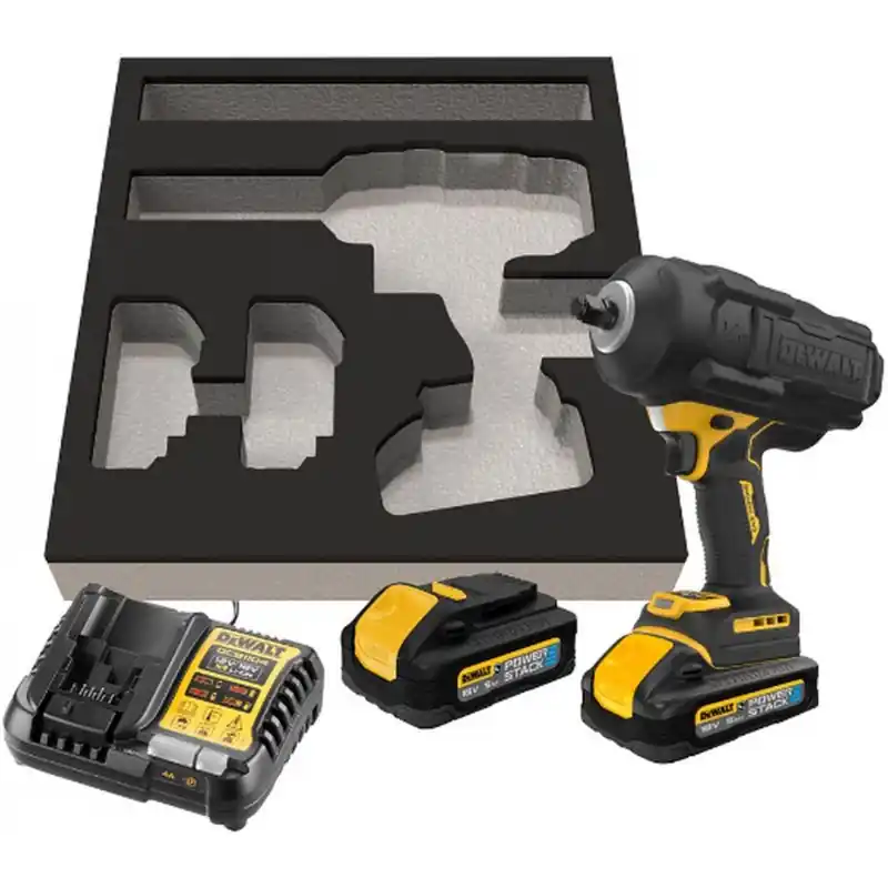 DeWALT DCF961H2G-QW Schlagschrauber 1/2" (18V/2x5,0Ah PowerStack) Schneller Versand