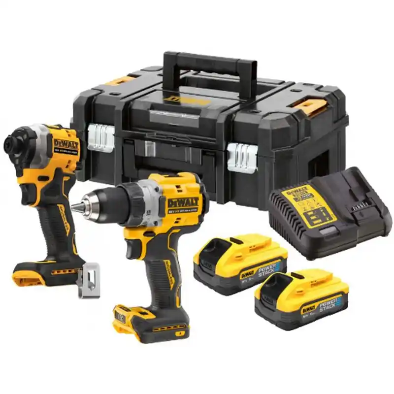 Kracherpreis DeWALT DCK2051H2T-QW Combo Set PowerStack XR (DCD800+DCF850+18V/2x5,0Ah ) Tstak