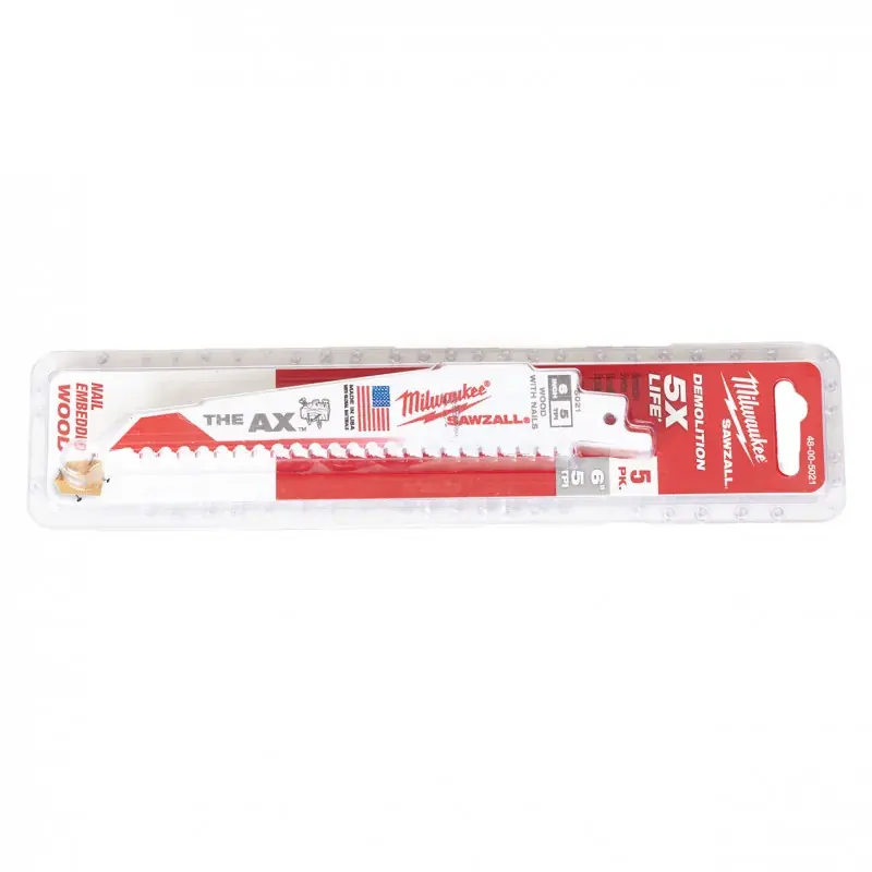 Angebot Milwaukee AX 150 Säbelsägeblatt (150mm/5Stück) 48005021