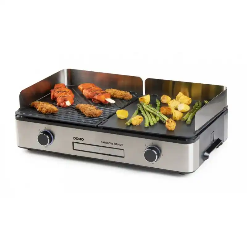 DOMO Elektrischer Tischgrill mit 2 Temperaturzonen – 2400 W, DO9259G Jetzt Kaufen