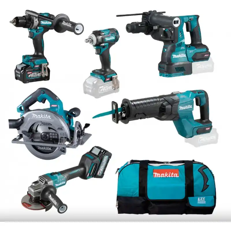 Direkt Vom Hersteller Makita DK0154G602 Akku-Set DF001G+GA005G+HR002G+HS003G+JR001G+TW004G+2x40V/4,0Ah+Tasche