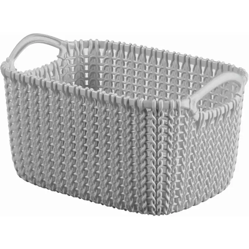 CURVER KNIT XS 3L Aufbewahrungskorb 25 x 17,5 x 14 cm grau 03675-099 Preisknaller