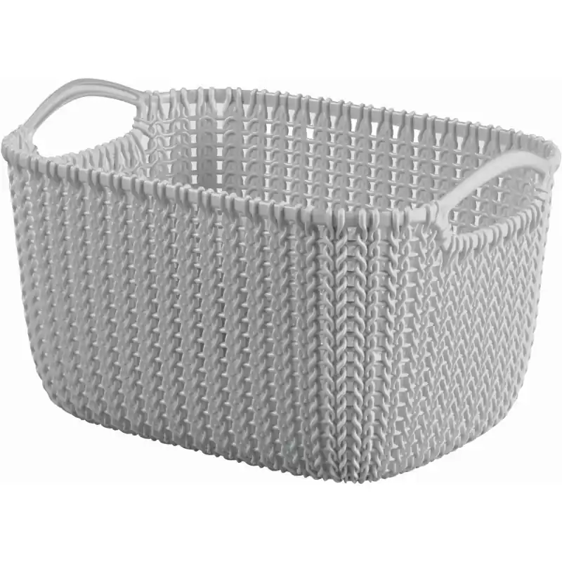CURVER KNIT S 8L Aufbewahrungskorb 30 x 22 x 17 cm grau 03674-099 Finale Aktion