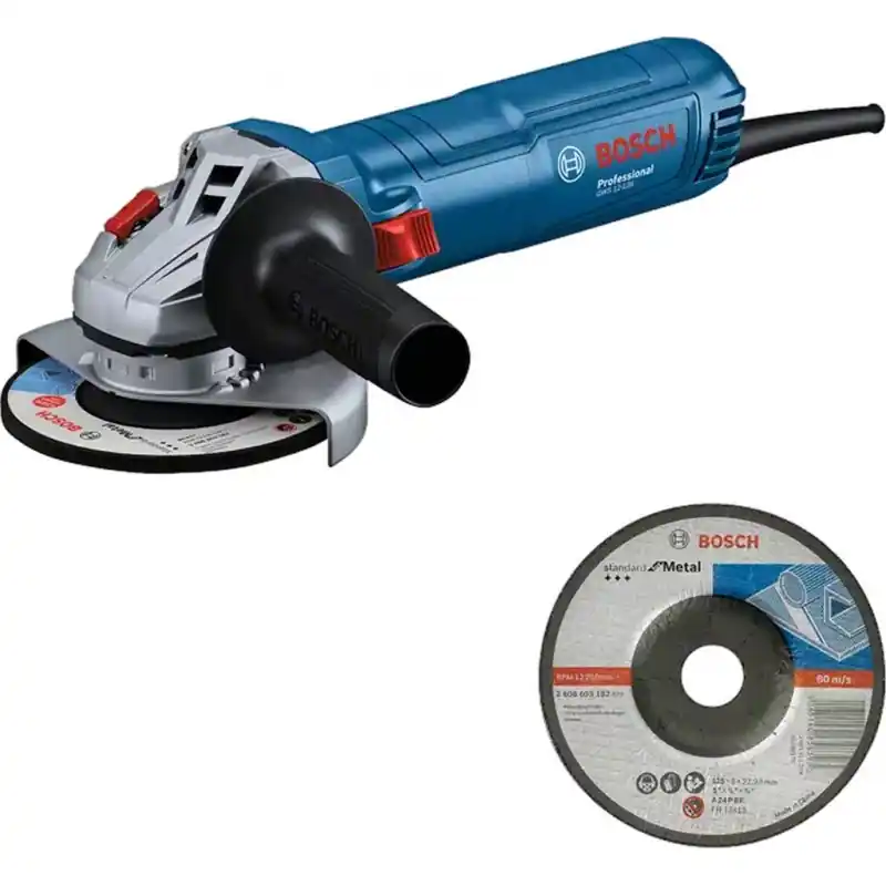 Online Kaufen BOSCH GWS 12-125 PROFESSIONAL Winkelschleifer + Schruppscheibe 06013A6100