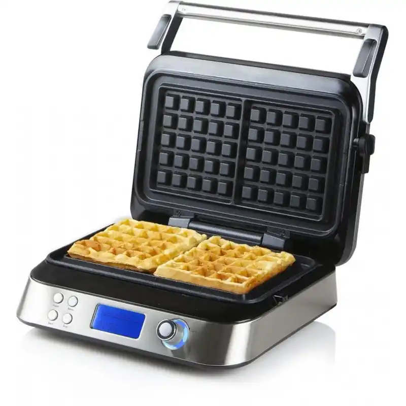 DOMO digitaler Waffel automat Leistung 800–1600W , 2 belgische Waffeln 12×13 cm,DO9219W Jetzt Bestellen