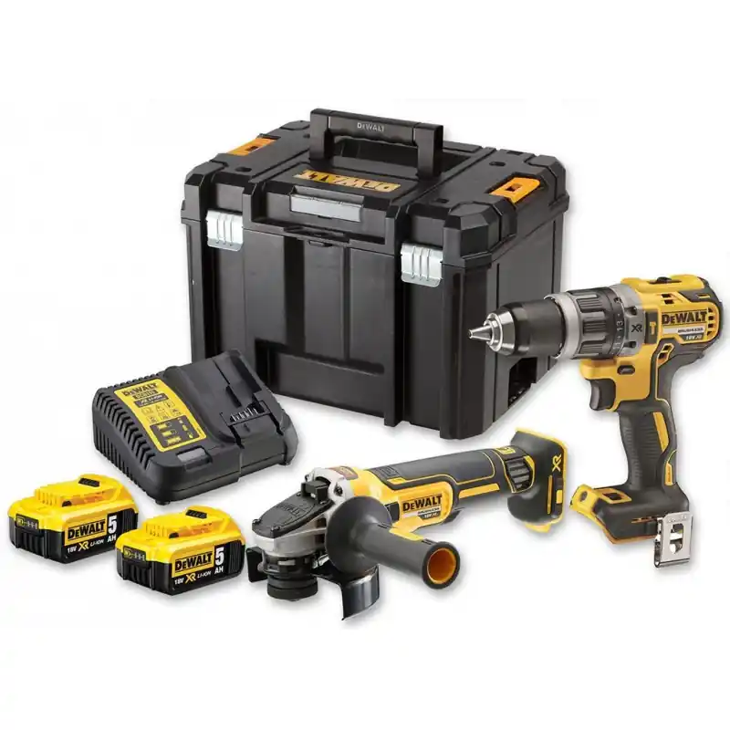 DeWALT DCK2080P2T Kombo pack DCD796 + DCG405 + 18V 2x5,0Ah + DCB115 + TSTAK Sale