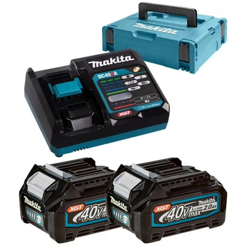 Preisknaller Makita 191V07-0 Power Source Kit Li-ion XGT 40V 2xBL4020+1xDC40RA+Makpac